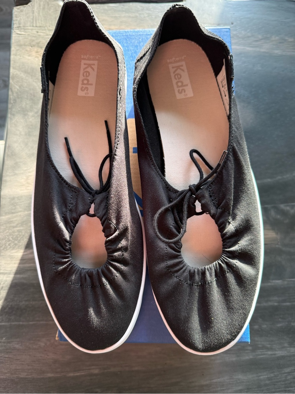 NIB Keds MIRA 9M Black Ballet Slip-On